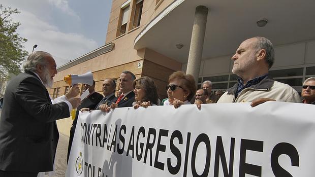 Una de las manifestaciones del Colegio de Médicos de Sevilla contra las agresiones