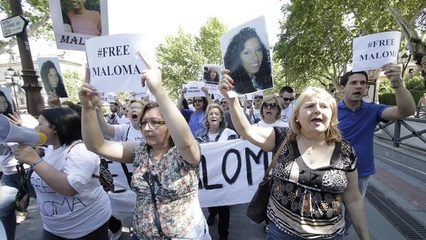 Cientos de manifestantes piden la liberación de Maloma bajo el lema #FreeMaloma