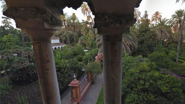 Vista del Alcázar de Sevilla