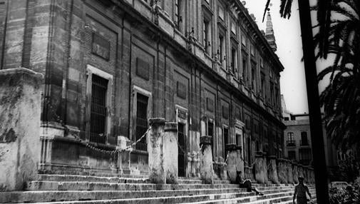 Vista del Archivo de Indias en 1977