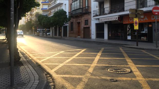 El entorno del hotel Colón ha amanecido sin coches