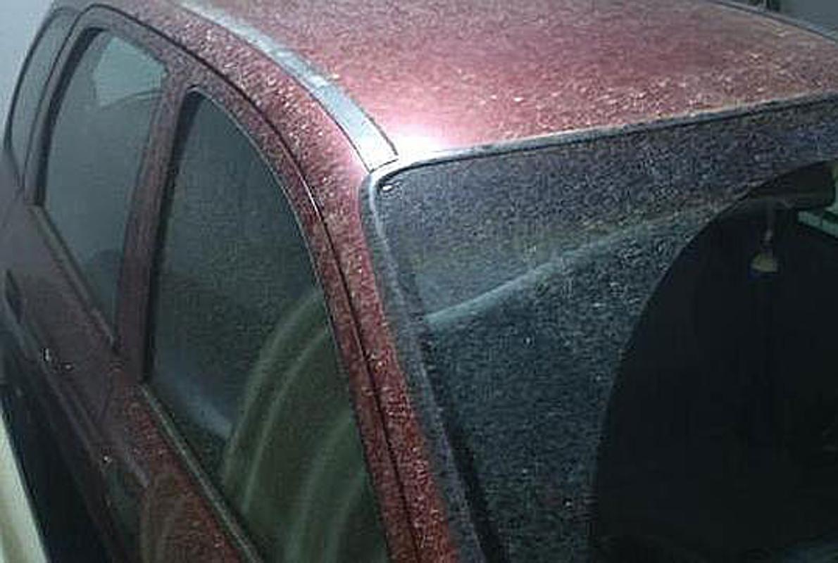 Efectos de la luvia de barro sobre los coches