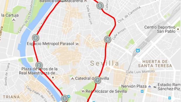 El casco histórico quedará bloqueado entre las 21,30 y las 23,15 horas