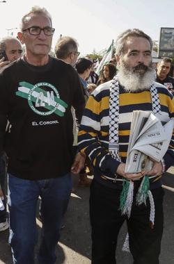 Diego Cañamero y Juan Manuel Sánchez Gordillo en la marcha