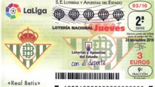 El primer premio del sorteo de la Lotería dedicado al Betis cae en Sevilla