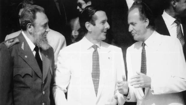 Fidel Castro, Fernando Collor de Mello y el Rey Juan Carlos en la Expo92 de Sevilla