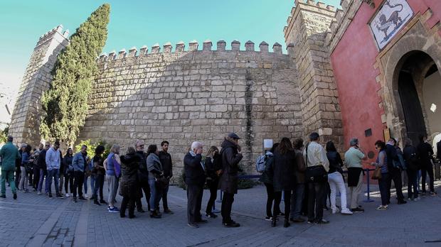 Cola para entrar en el Alcázar el pasado mes de noviembre