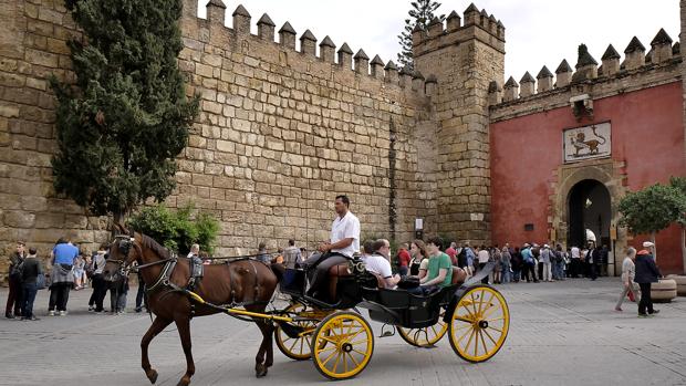 Un coche de caballos