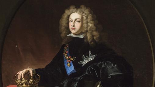 Este retrato de Felipe V, de autor anónimo del siglo XIX, está en el Salón Colón