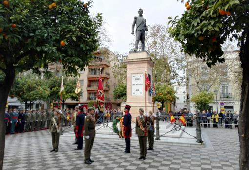 Acto celebrado este viernes en la plaza de la Gavidia