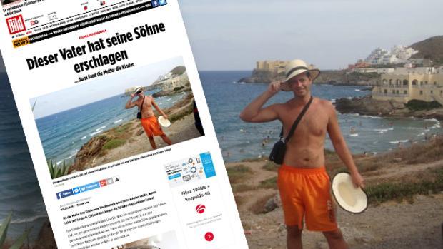 El padre de los niños, en una imagen publicada por el diario Bild