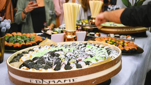 Sushi recién hecho para tus eventos de primavera