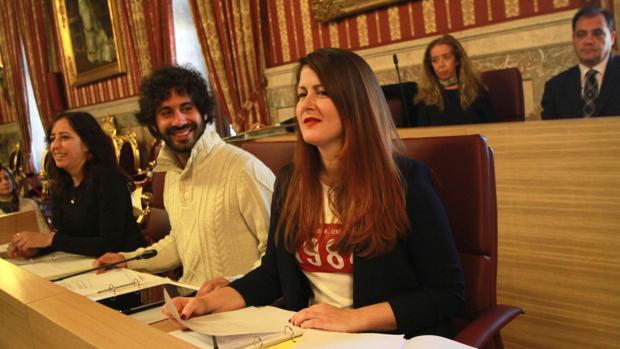 Los concejales de Participa Sevilla, en el Pleno