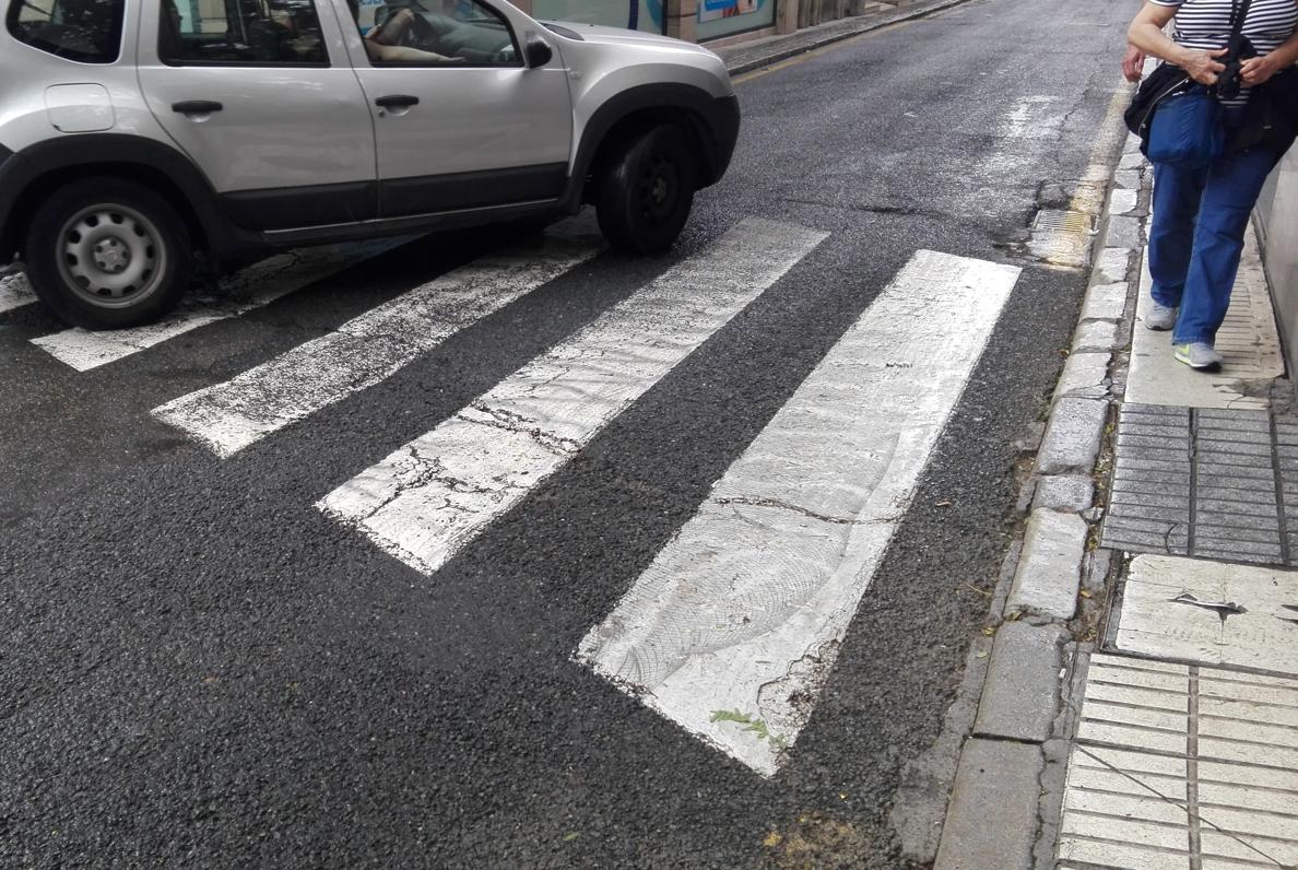 Estado en el que se encuentra el acerado de la calle Murillo