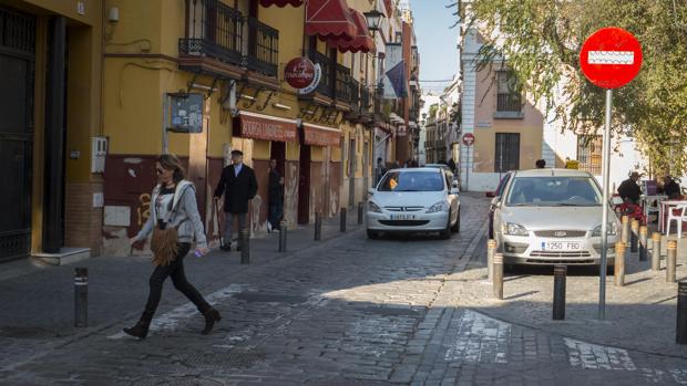 Un tramo de la calle San Luis