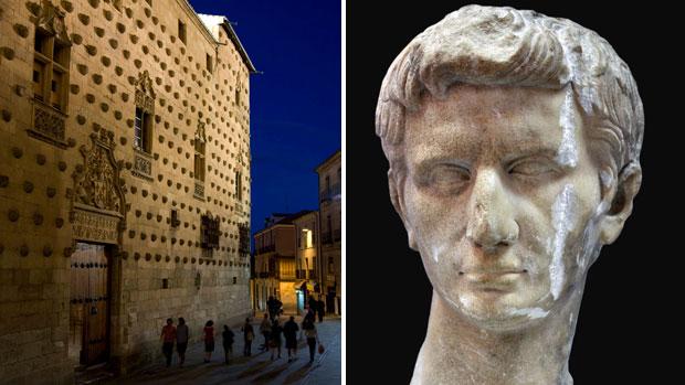 La Casa de las Conchas de Salamanca y un busto del emperador Augusto, entregados por el impuesto de Sucesiones