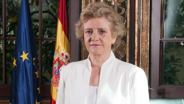 Soledad Becerril en la sede del Defensor del Pueblo