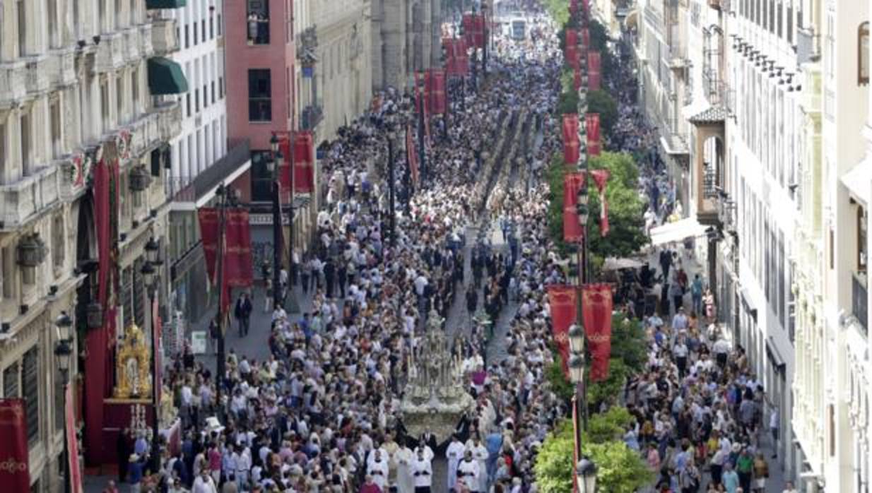 El día del Corpus Christi es festivo local en Sevilla