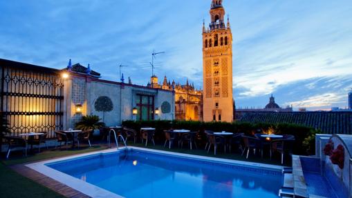 Terraza del Hotel Doña María