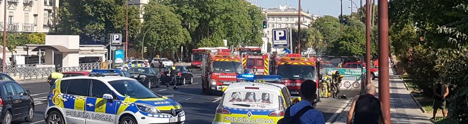 El Paseo de Colón este lunes por la tarde