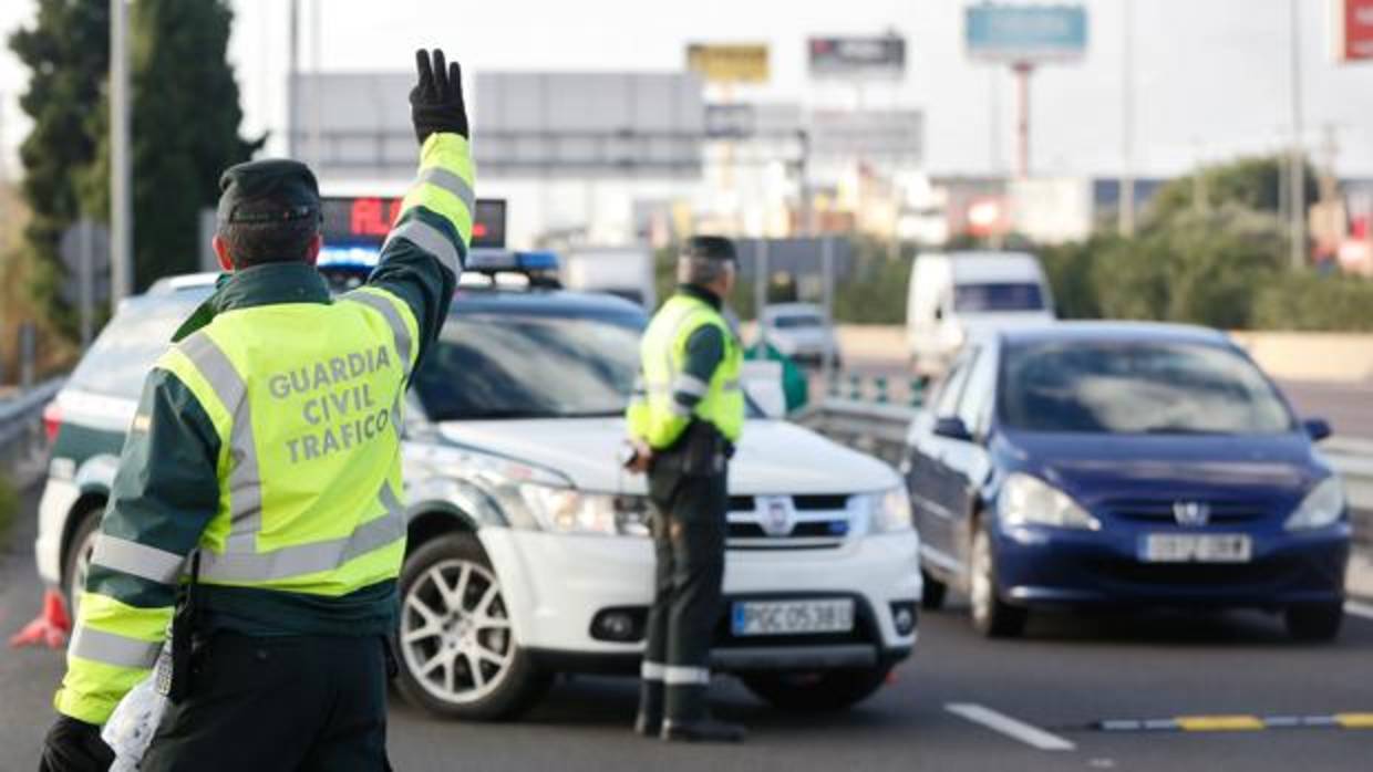 Control de alcoholemia de la Guardia Civil