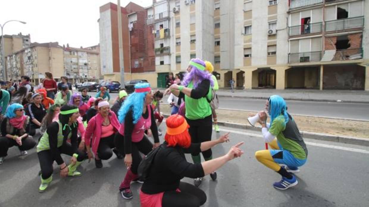 Una actividad realizada por los estudiantes de la residencia Flora Tristán