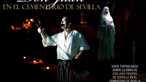 Cartel de la visita teatralizada sobre la obra de Don Juan Tenorio