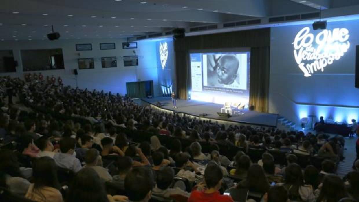 Auditorio de Fibes esta mañana durante la intervención de Alexia Viera