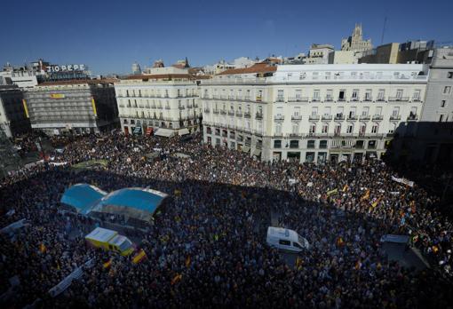 Más de 70.000 funcionarios policiales se manifestaron en Madrid en noviembre