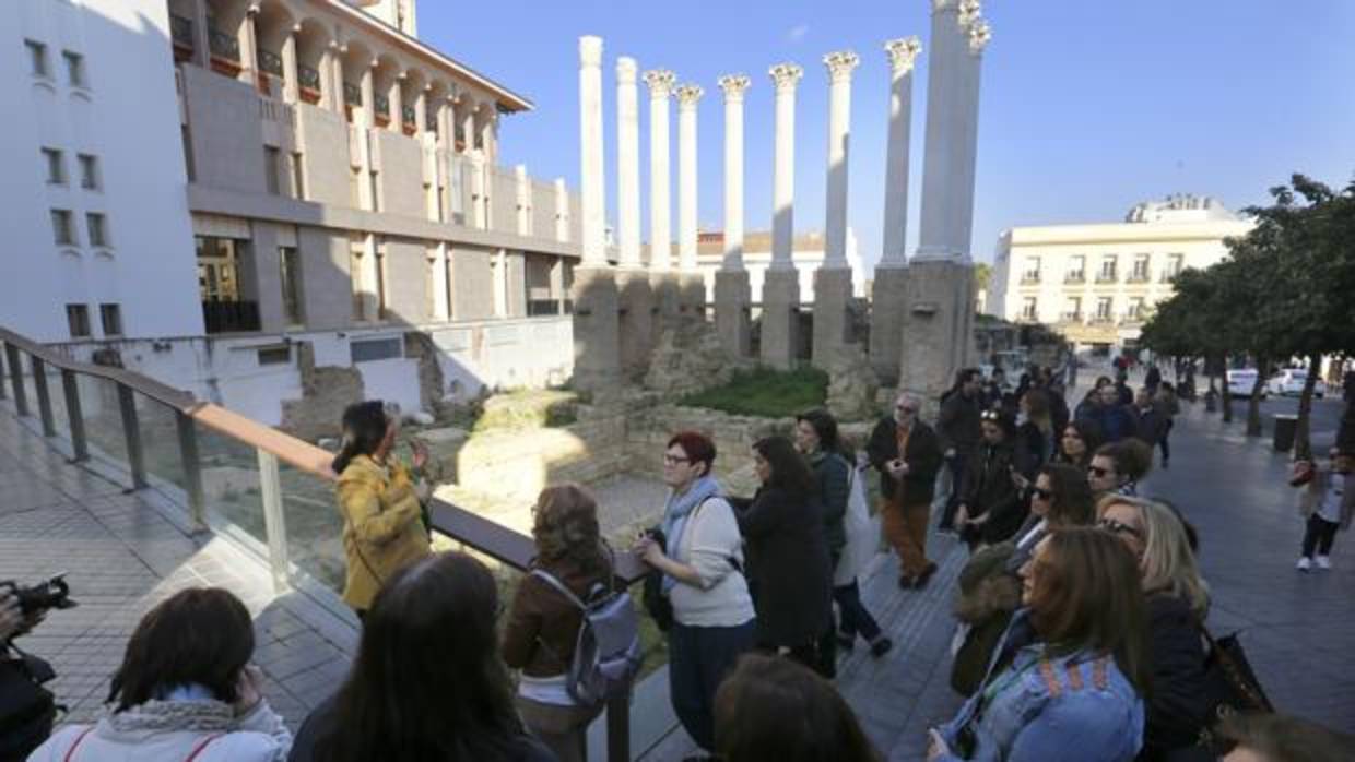 Templo y teatro romano en Córdoba