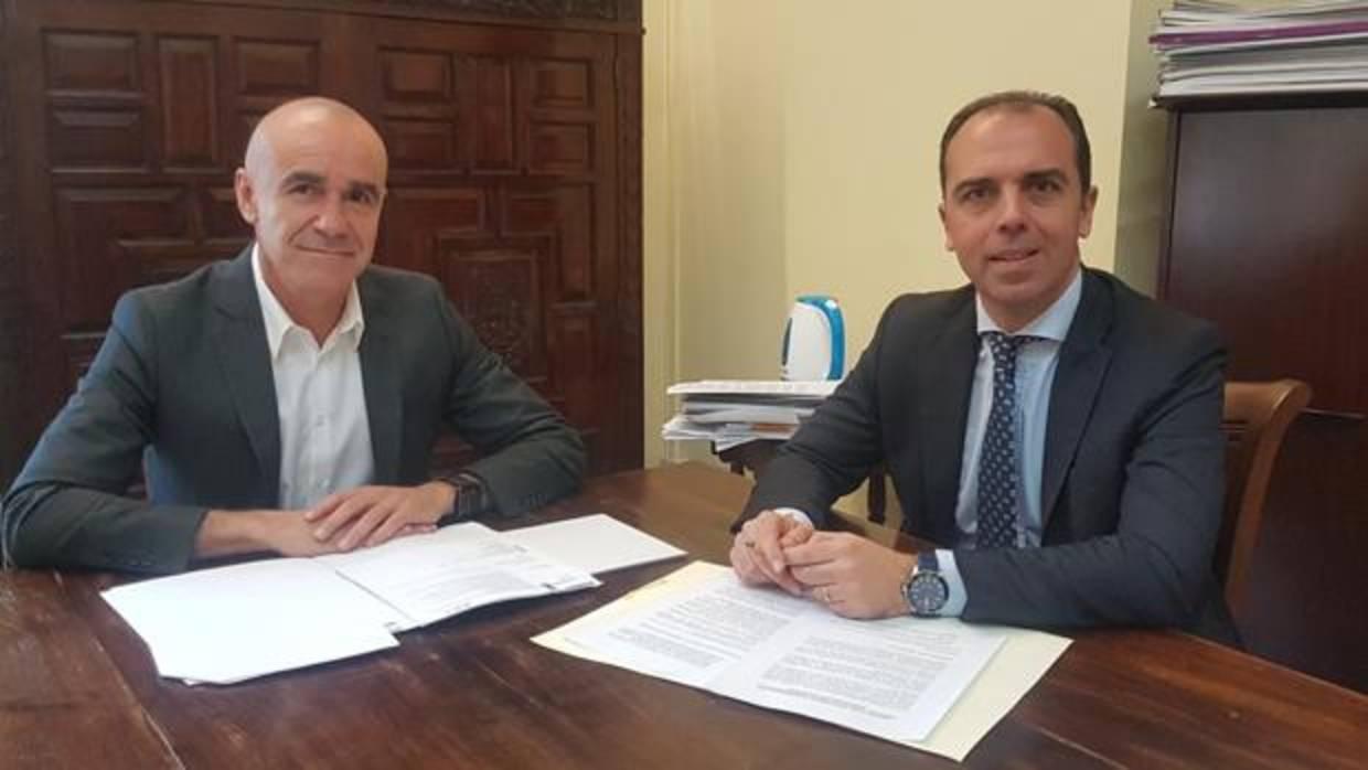 Antonio Muñoz y Javier Millán, tras el acuerdo para la ventanilla única