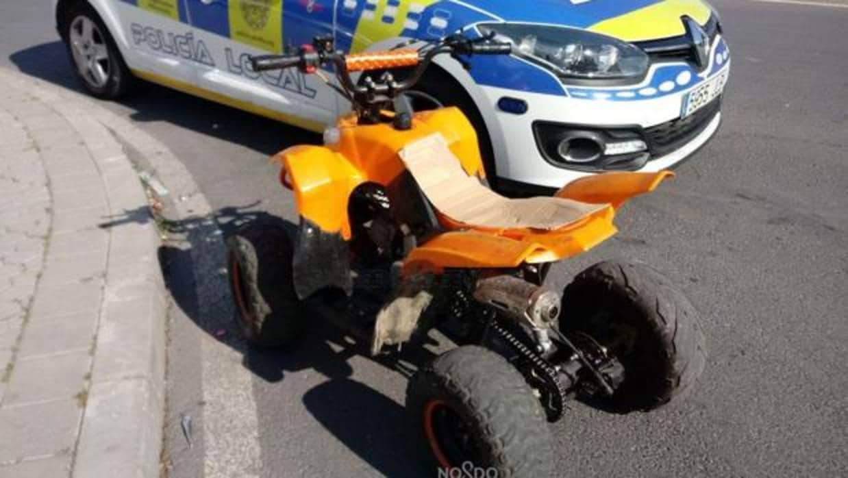 El quad intervenido por la Policía Local de Sevilla