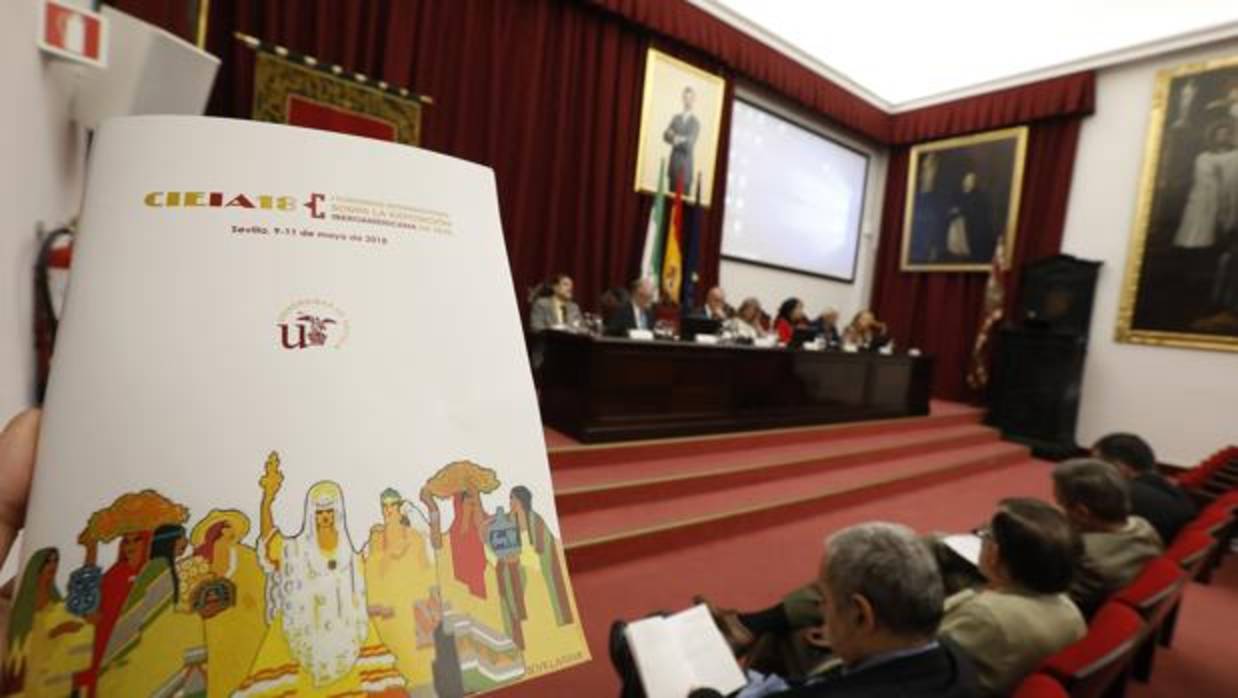 Acto inaugural del congreso en el Paraninfo de la Universidad de Sevilla