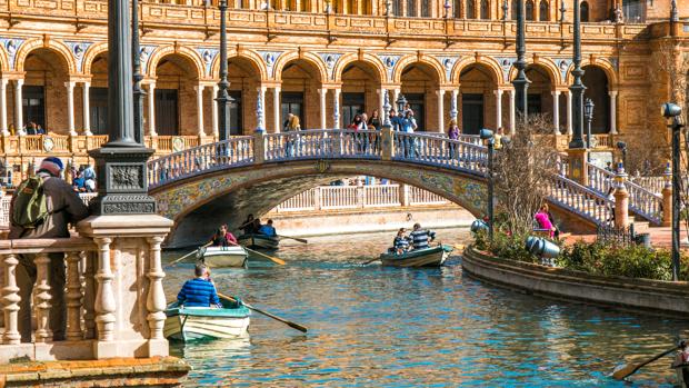 Aquí las mejores imágenes de la Plaza de España de Sevilla