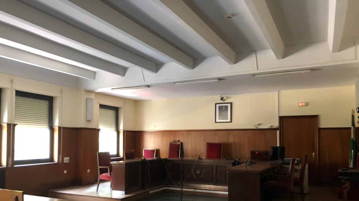 Una sala de los juzgados vacía