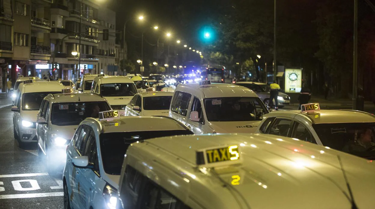 Concentración de taxis el sábado
