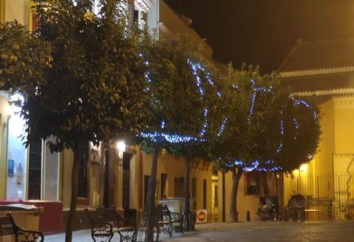 Iluminación navideña en la Plaza de San Andrés