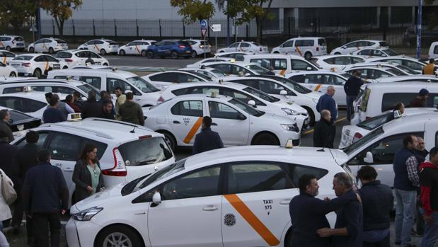 Reunión este lunes entre el Ayuntamiento de Sevilla y los líderes del sector del taxi por el conflicto con los VTC