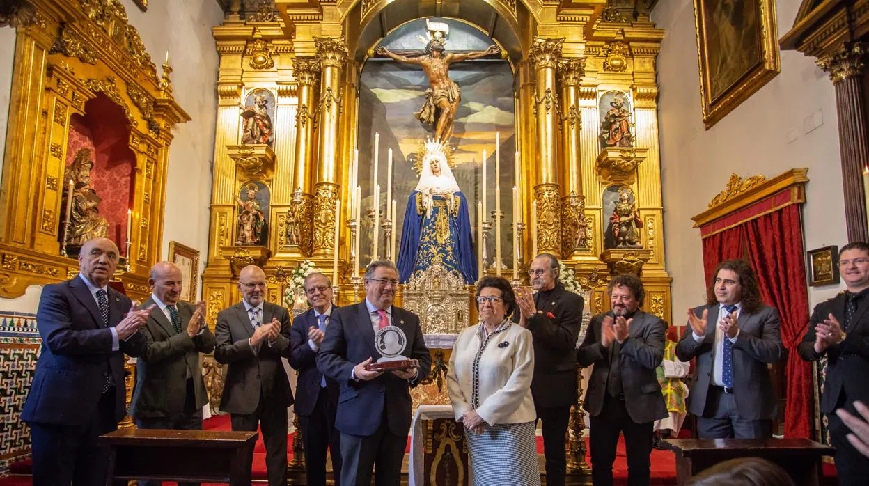 El exalcalde de Sevilla Juan Ignacio Zoido tras recibir el VII Premio Memorial Pepe Peregil