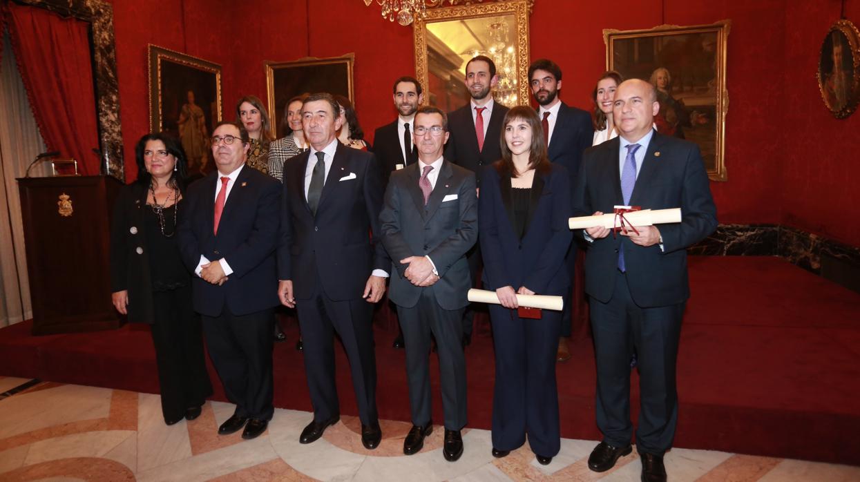 Acto de entrega de los galardones celebrado ayer en la Real Maestranza de Caballería de Sevilla