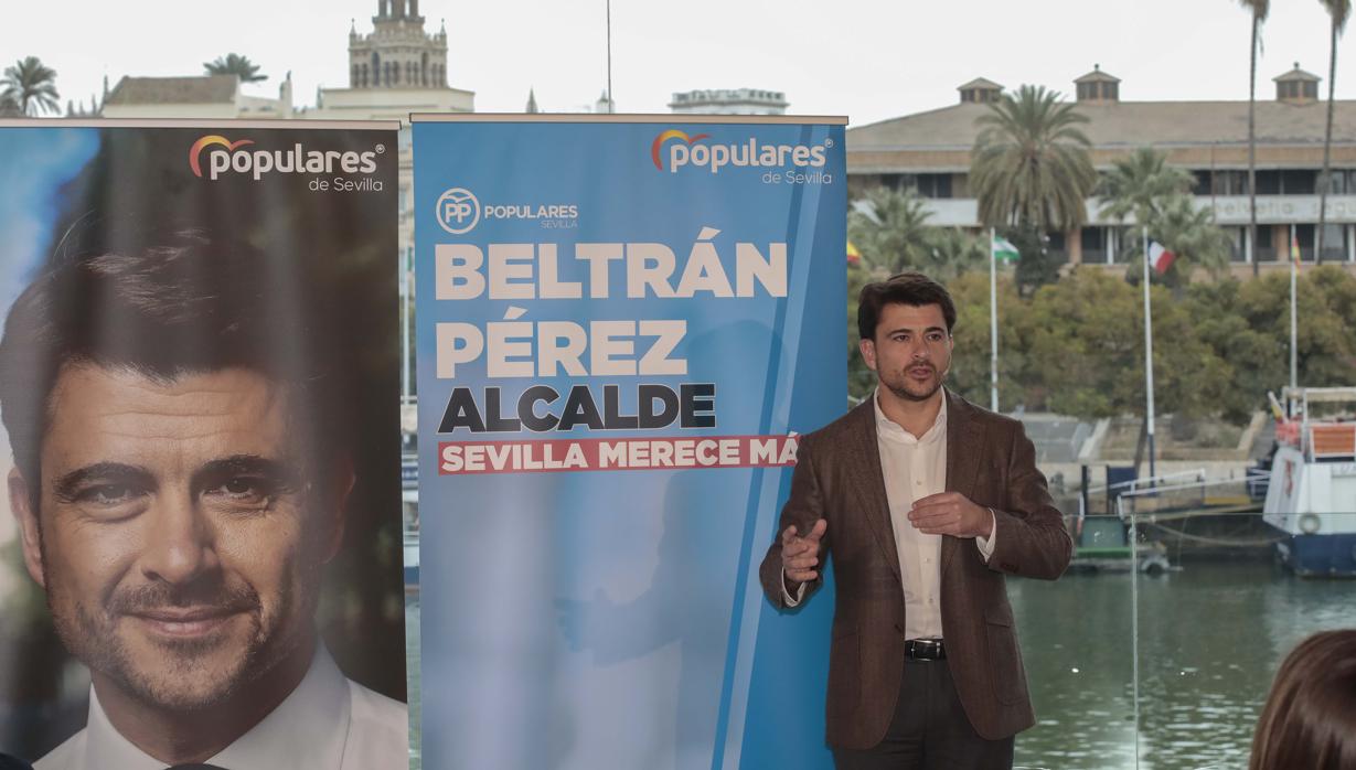 El candidato popular a la Alcaldía, Beltrán Pérez