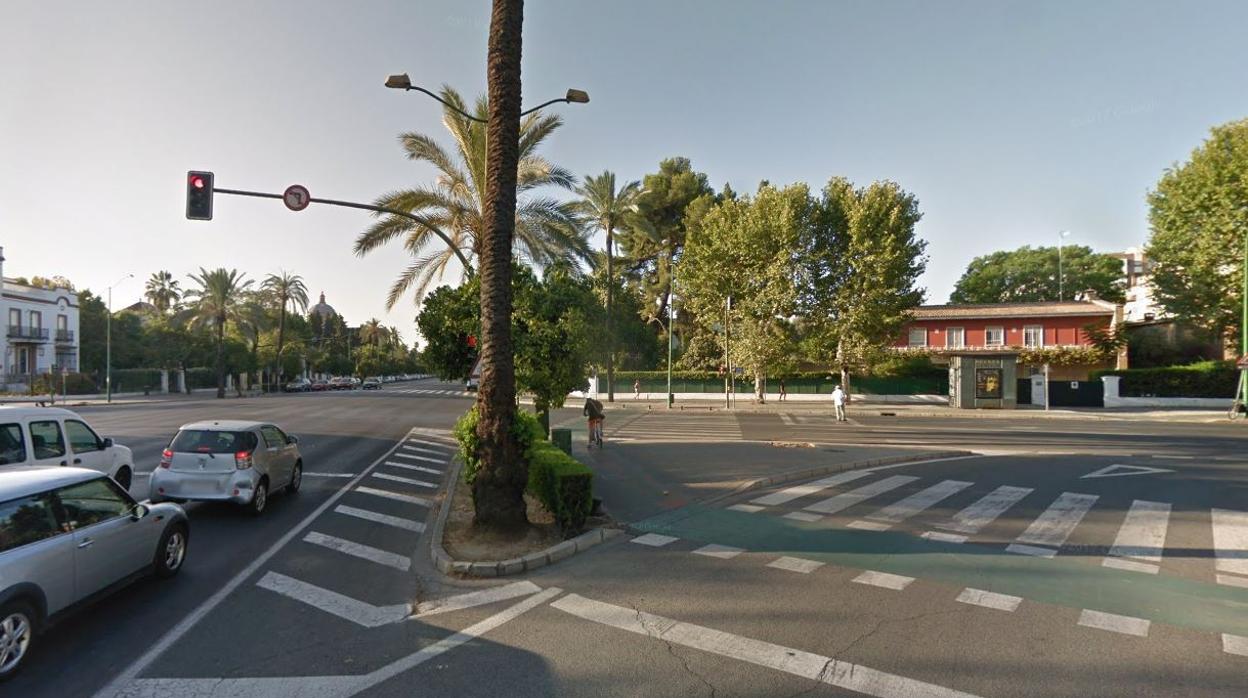 Confluencia de la avenida de la Palmera con la calle Páez de Rivera