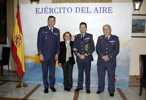 La hija del coronel Rojas, durante el acto