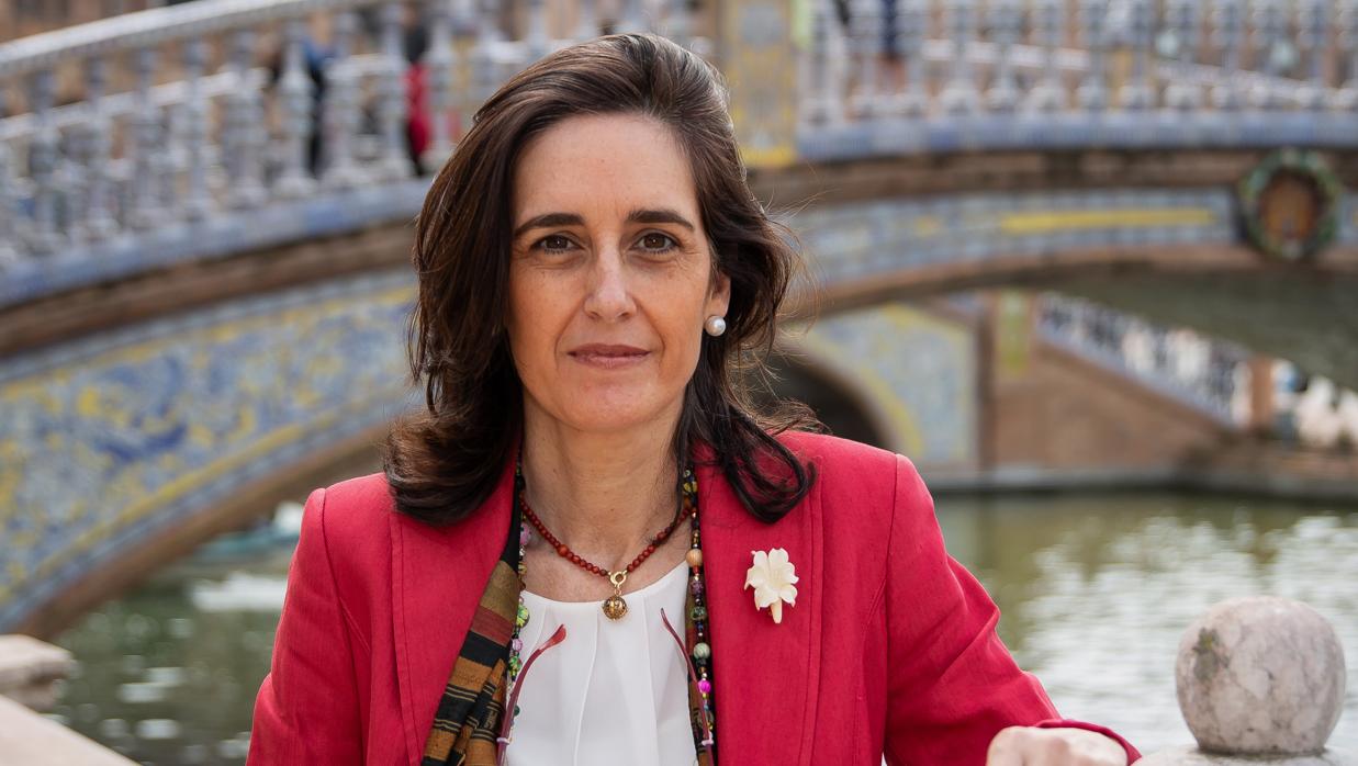 Susana Cayuelas Porras, en la Plaza de España