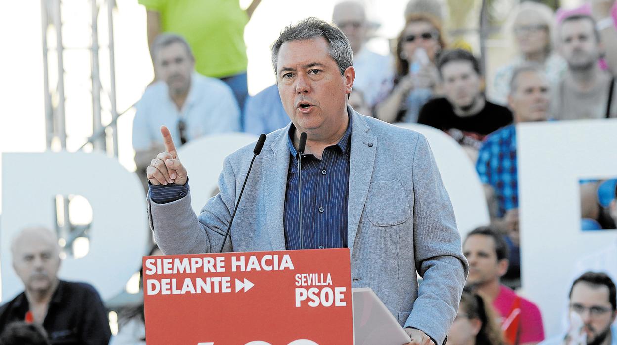 Juan Espadas, durante un acto de la pasada campaña electoral