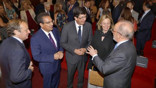 Álvaro Rodríguez Guitart, Antonio Pulido, Juan Marín, Catalina Luca de Tena y Santiago Muñoz Machado