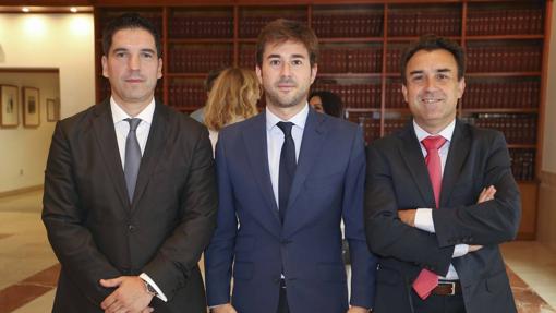 Javier Arias, Alejandro Salazar y Alfonso Domínguez