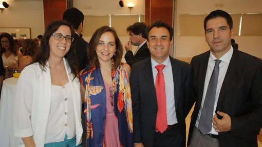 Mercedes Jiménez, Laura Liñán, Alfonso Domínguez y Javier Arias