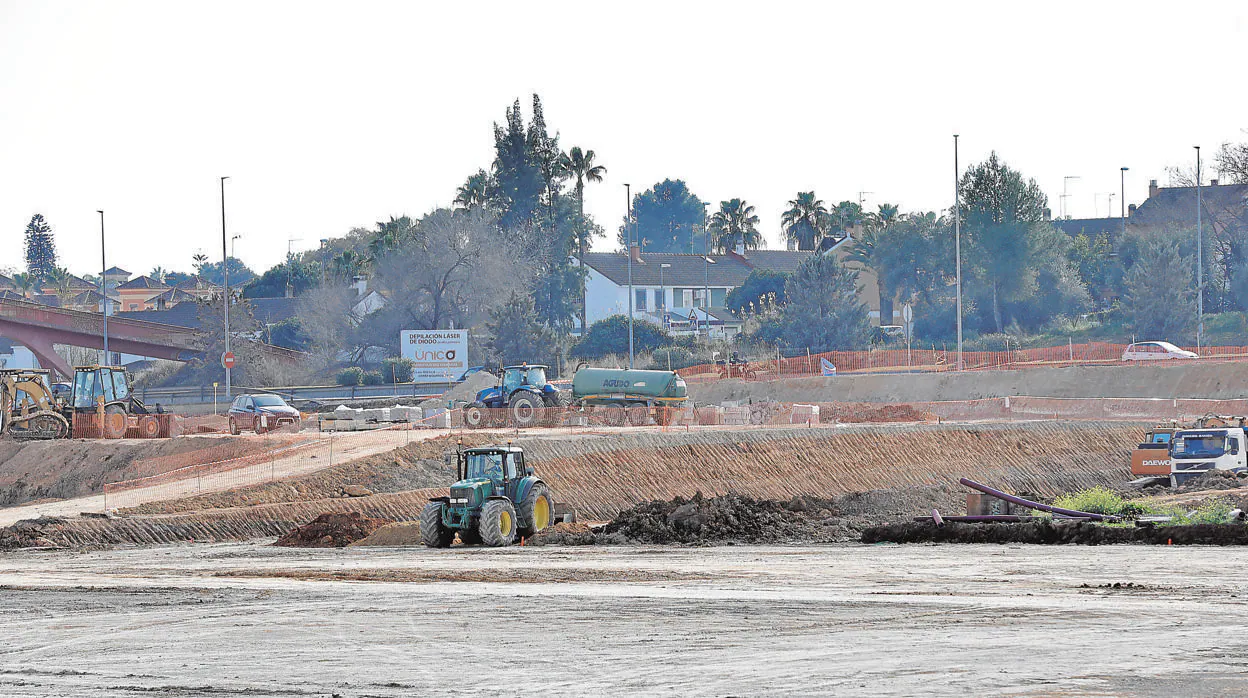 Terrenos en el polígono Megapark en Dos Hermandas, donde se construirá el centro logístico