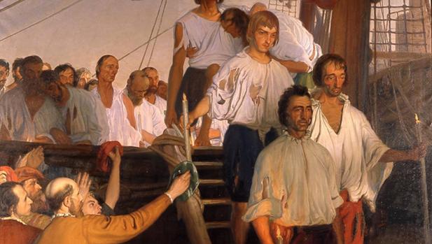 Sevilla iza la bandera del V Centenario de la epopeya de Magallanes y Elcano